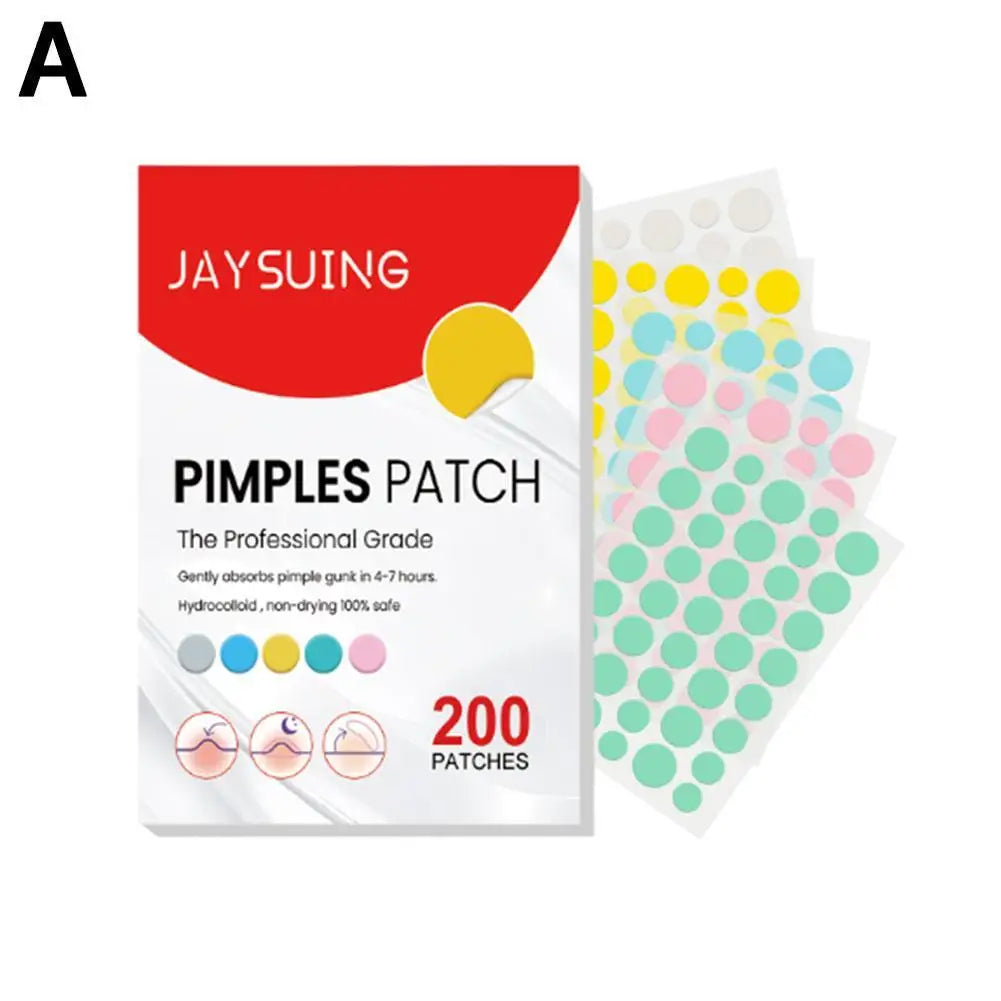 200pcs Hydrocolloid Acne Patches – Pimple & Blemish Cover Acne Patch Oasis Select 200pcs-dots