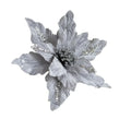 Christmas Tree Holiday Parties Artificial Christmas Flowers Flannel Christmas Flowers High Quality Material Layered Spiky Petals Oasis Select silver China Mainland