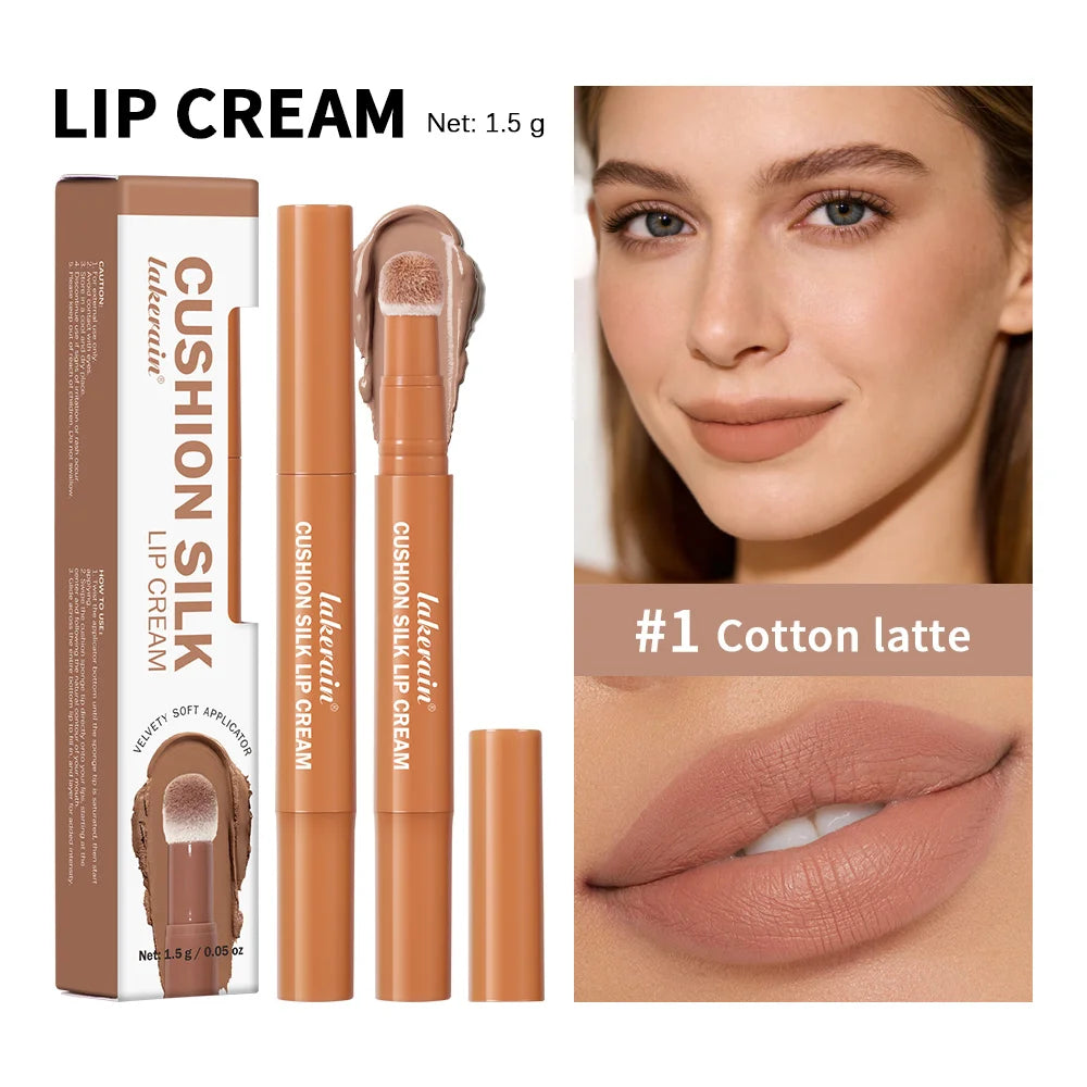 Cushion Kiss Lip Cream – Matte Waterproof Long-Lasting Lip Tint Matte Lip Tint Oasis Select 1cotton latte