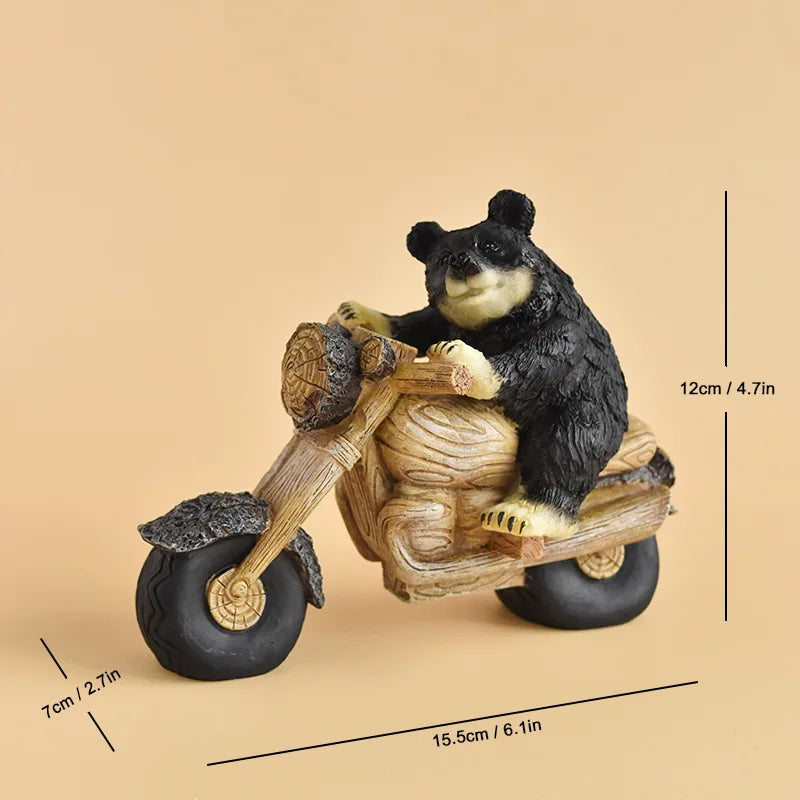Black Bear Display Home Living Room TV Cabinet Porch Decoration Home Decor Desk Accessories Oasis Select D