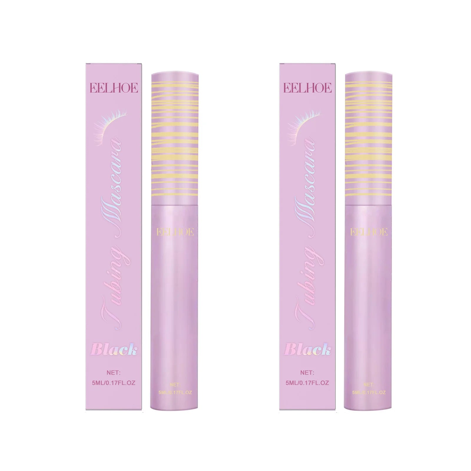 EELHOE Black Volumizing Waterproof Lengthening Mascara 5ml Lengthening Mascara Oasis Select 2 x 5ml Boxed