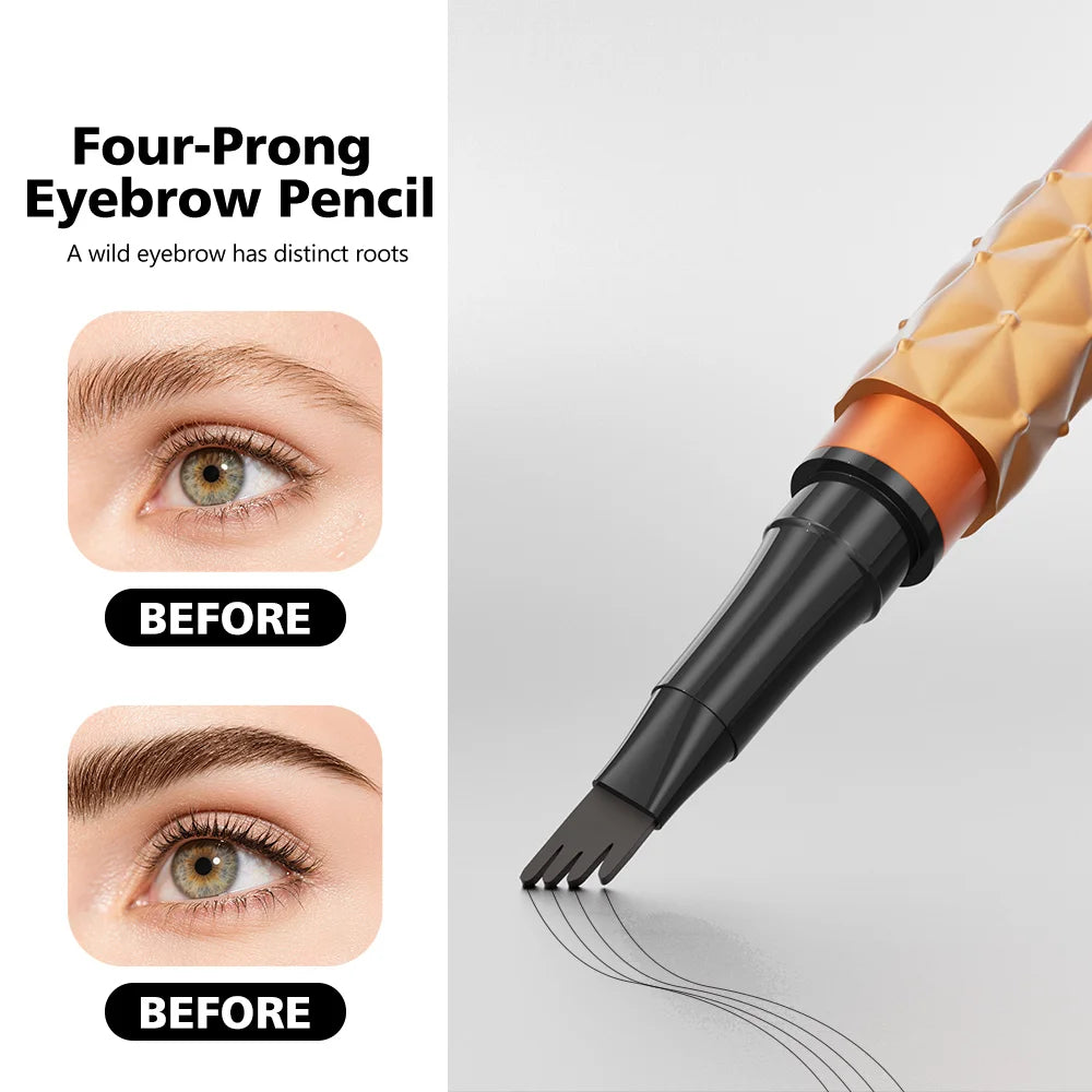 Hello Kiss 4-Fork Tip Microblading Eyebrow Pen – Waterproof