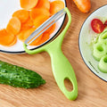 Stainless Steel Vegetable Peeler & Wide-Mouth Grater Slicer