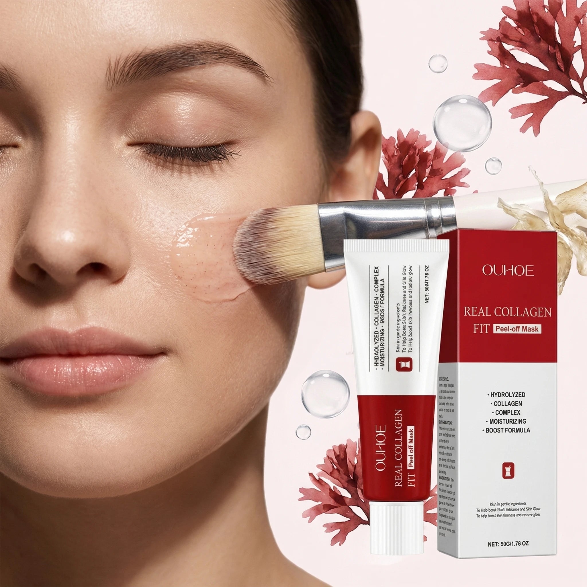 50G Collagen Face Peeling Mask Deep Moisturizing & Nourishing Improve Skin Texture Enhance Elasticity Smoothing Facial Mask Oasis Select