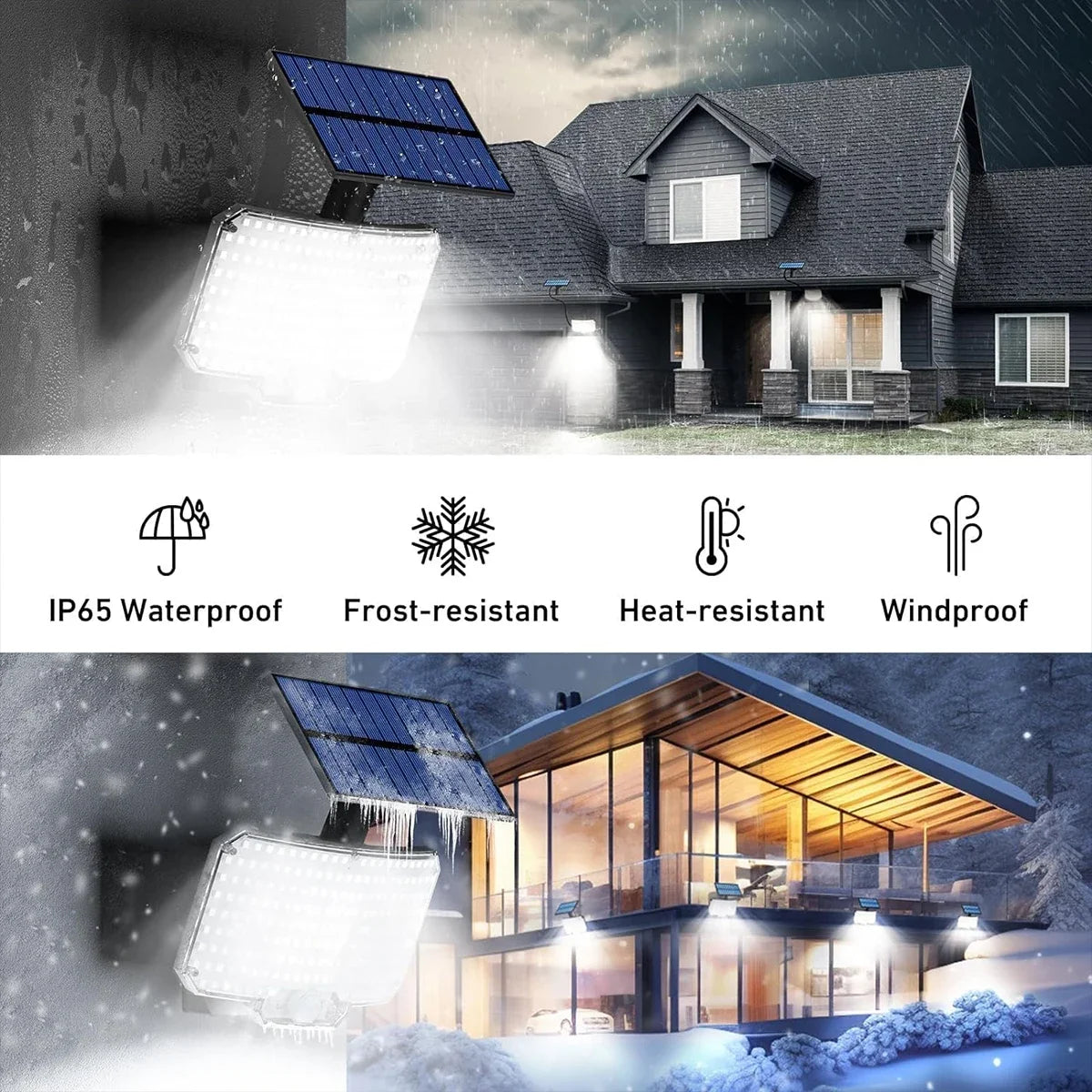 Solar Lights Outdoor 3 Modes Motion Sensor Flood Lights 234LED Solar Wall Lights for Outside Yard Garden Fence Pathway Lighting Oasis Select