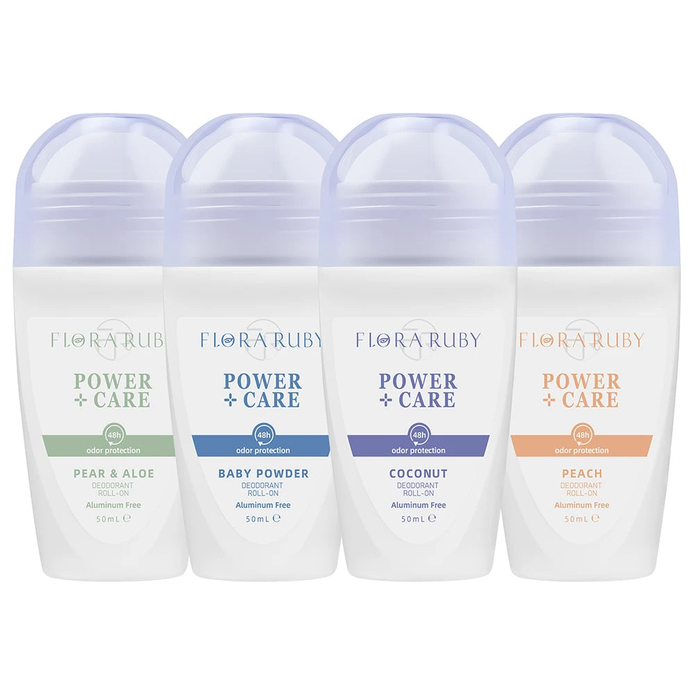 Light Purple Series Deodorant Roll On w omen's and men all-purpose Deodorant Roll Aluminum Free easy to carry 50g Oasis Select set