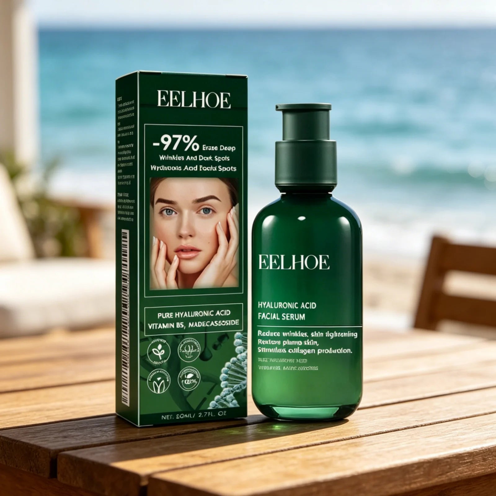 EELHOE Hyaluronic Acid Anti-Aging Face Serum 80ml – Firm & Hydrate Hyaluronic Acid Serum Oasis Select