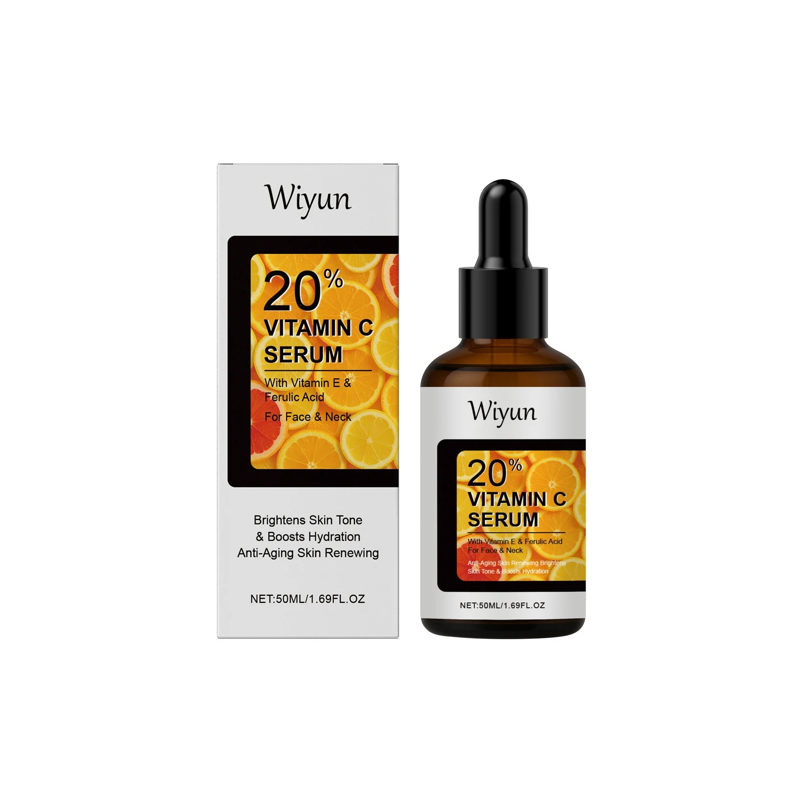 Vitamin C Fine Line Remover Face Serum Lifting Firm Remove Wrinkle Dark Spot Moisturizing Beauty Skin Whitening Brighten Essence Oasis Select 50ml Boxed