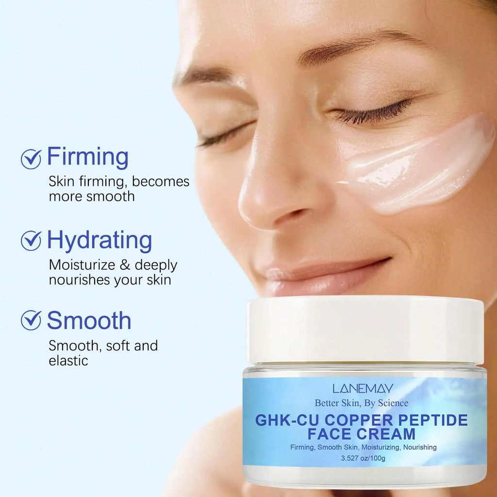 GHK-Cu Copper Peptide Cream | 72H Hydration & Firming Copper Peptide Cream Oasis Select