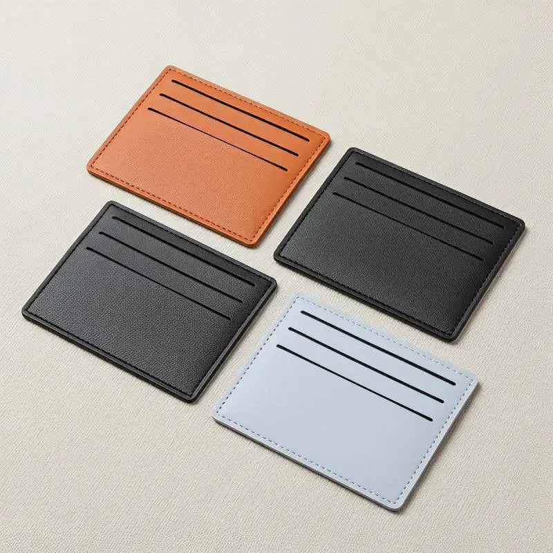 Minimalist Slim PU Card Holder – 6-Slot Pocket Wallet Case Slim Card Holder Oasis Select
