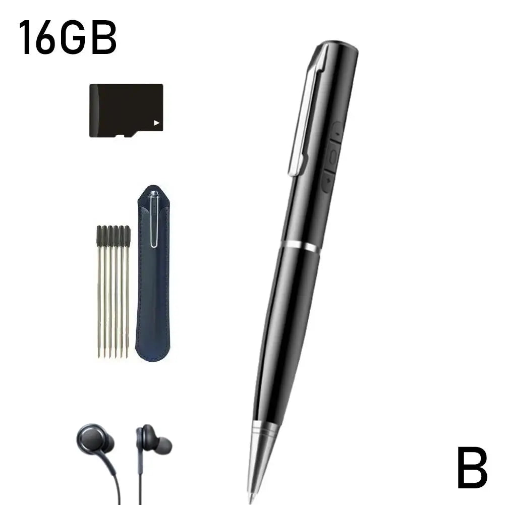 Digital Activated Pen 360 Sound Audio Activated Dictaphone Recording Device Voice Controlled Audio Recorder Pen for Meetings Oasis Select B