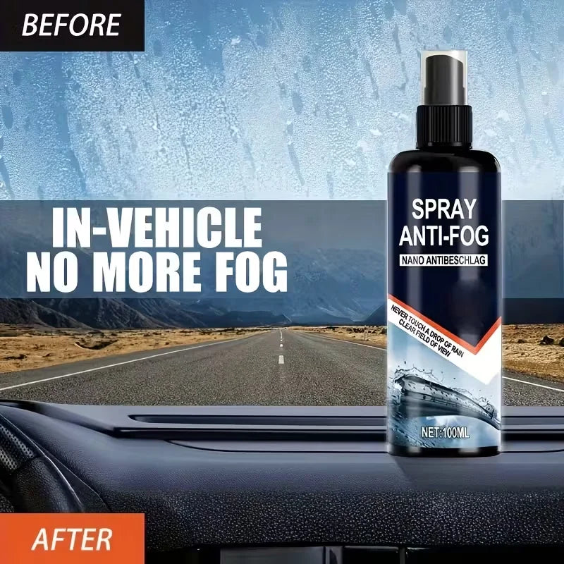 Anti-Fog & Rain Repellent Spray for Car Windshields | 100ml