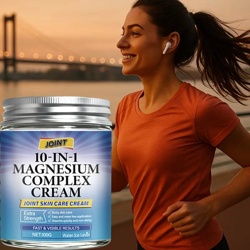 10-in-1 Magnesium Complex Joint Skin Care Cream with Collagen & Retinol for Extra Strength & Fast Results. Oasis Select