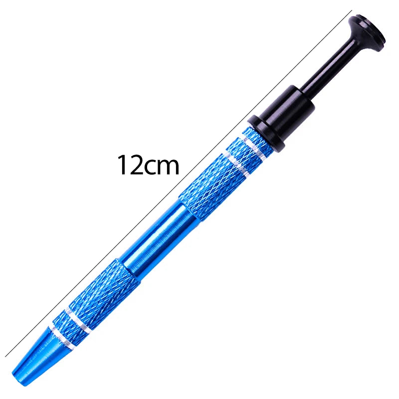 Piercing Ball Grabber Tool Pick Up with 4 Prongs Holder Diamond Claw Tweezers for Small Parts Gems Prong Jewelry Making Tool Oasis Select Blue