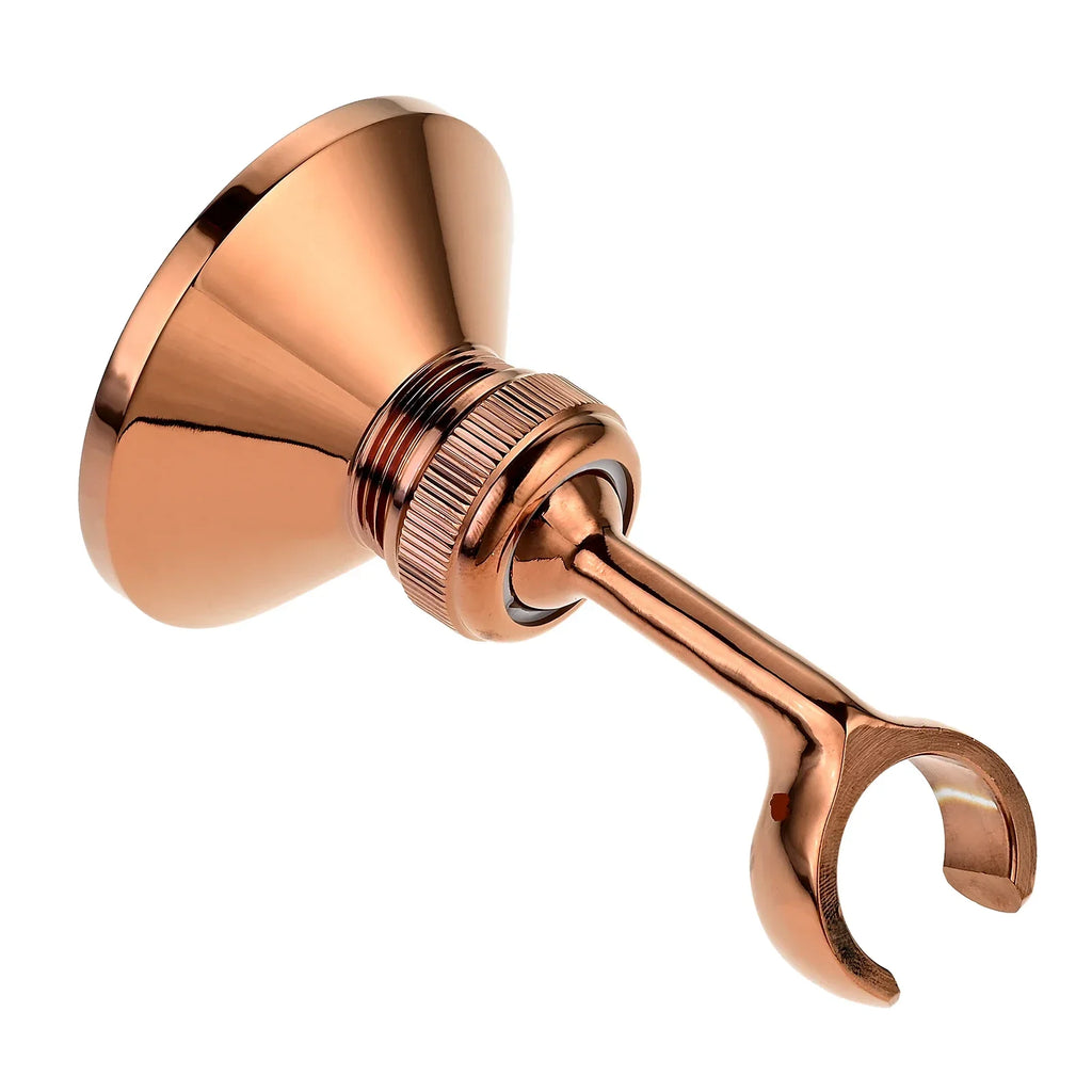 Brass Wall-Mounted Shower Head Holder | Adjustable Bracket