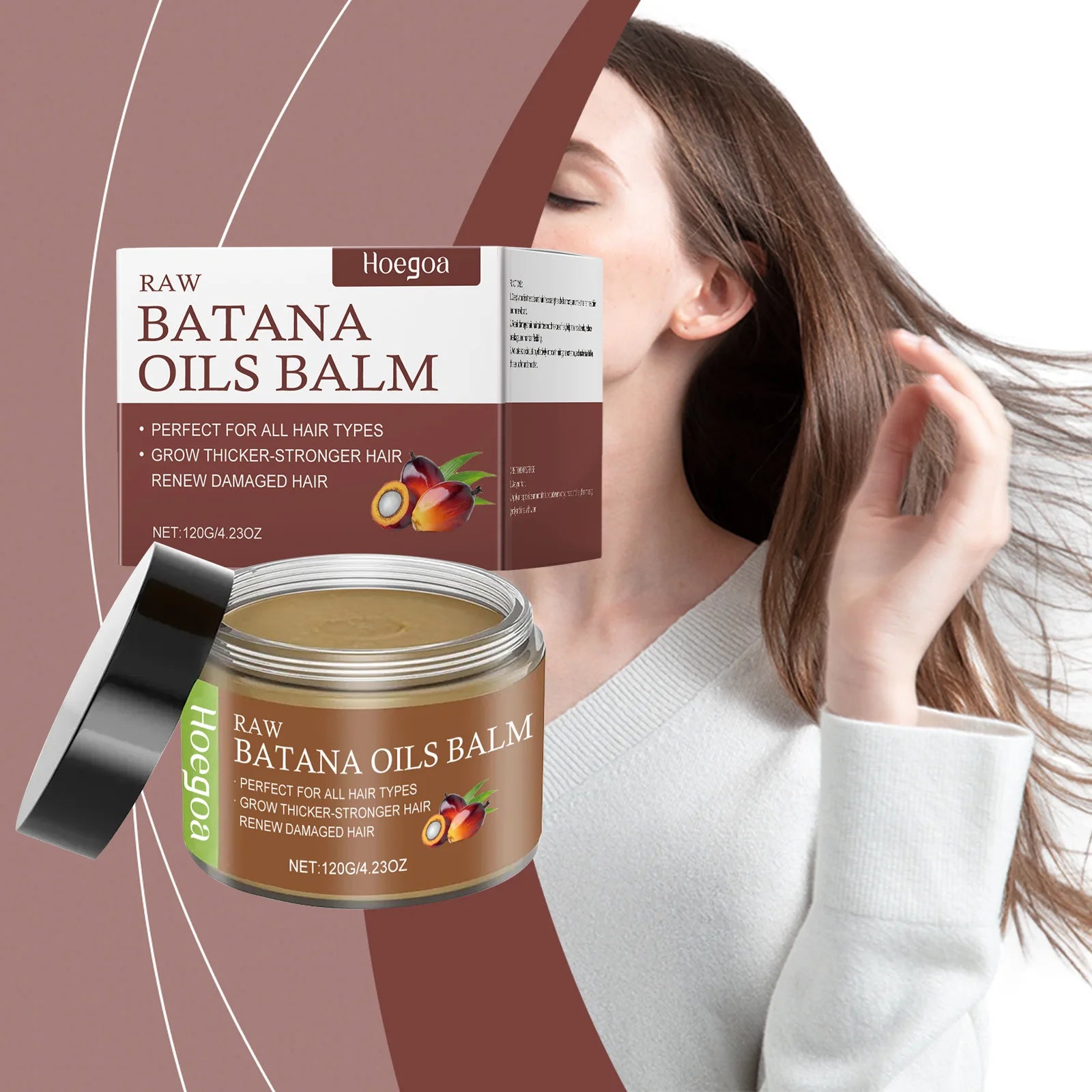 Pure Batana Hair Mask Repair Split Ends Dry Promote Regeneration Strengthen Root Thicker Hair Care Smoothing Hair Conditioner Oasis Select