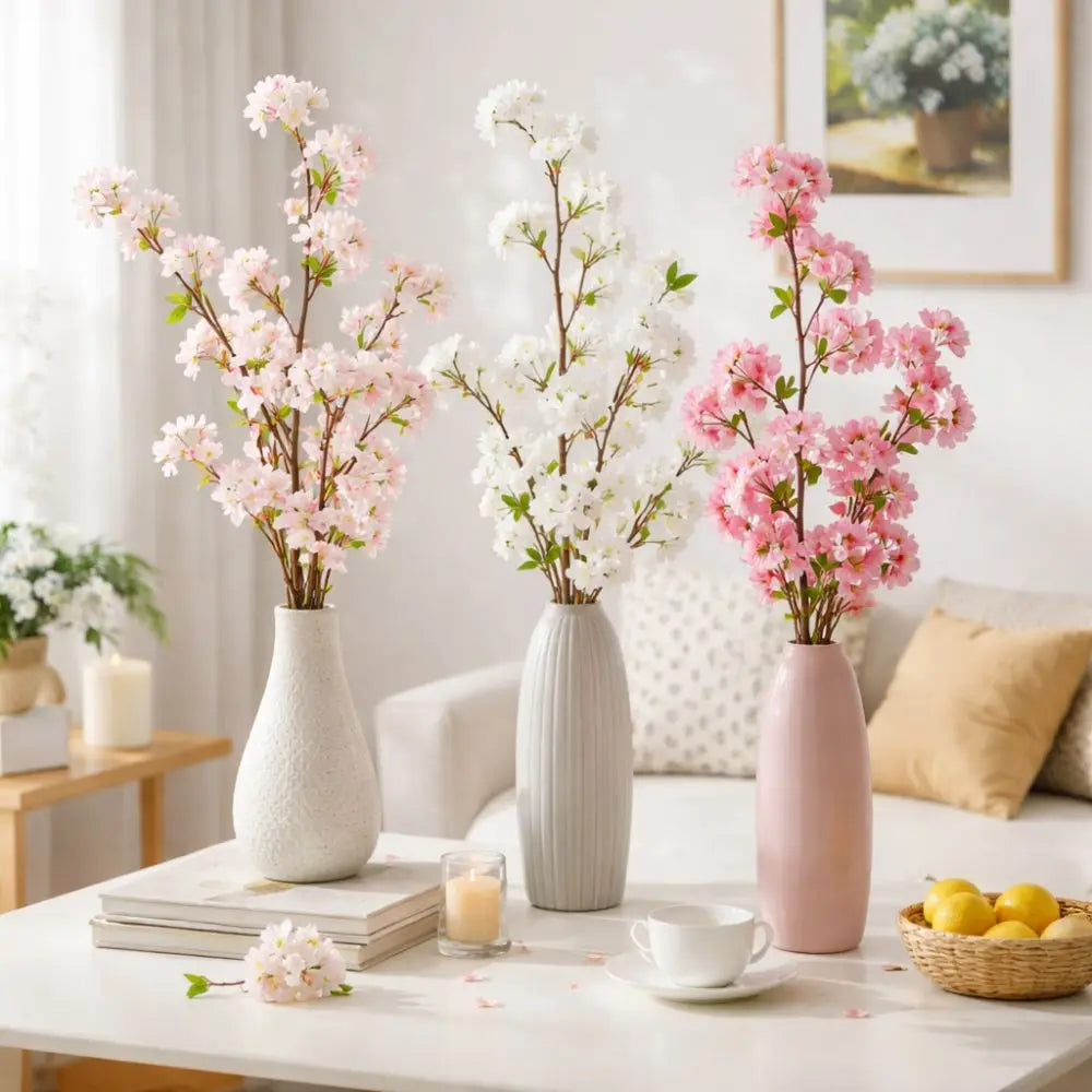 Artificial Cherry Blossom Branch 94cm | Realistic Silk Flowers