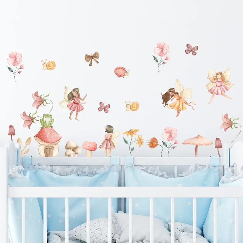 Colourful Fairy Wall Stickers – Girls Room & Playroom Decals