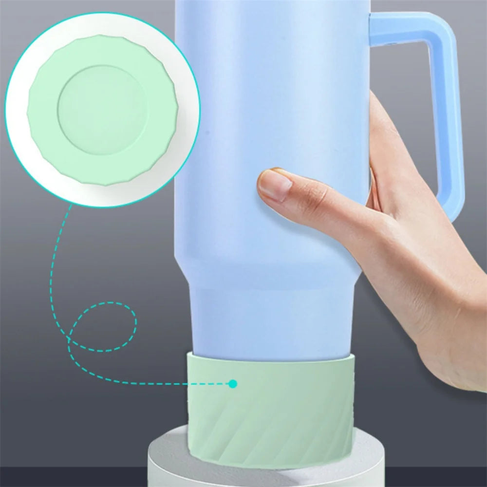 4Pcs Silicone Spill Proof Stopper Set for Stanley 40oz Cup Protective Boot and Straw Covers Reusable Water Bottle Accessories Oasis Select