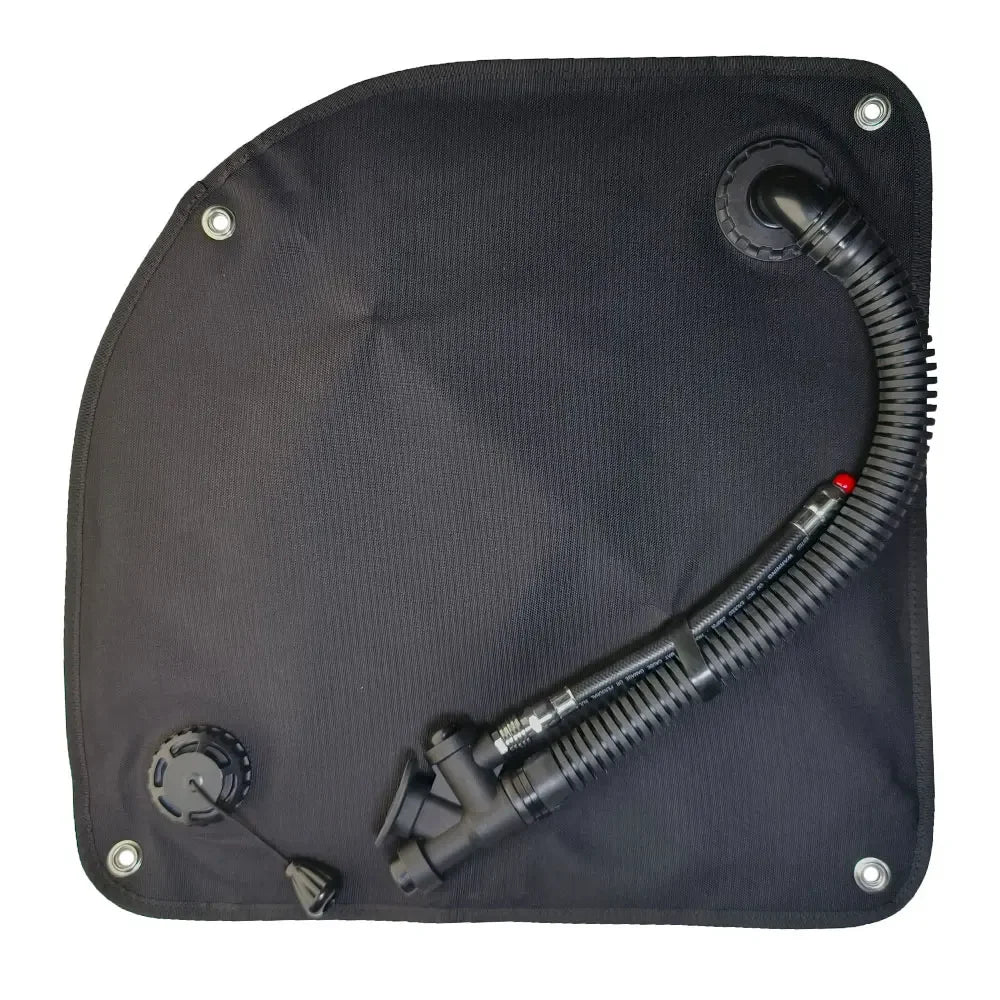 35LB Scuba Diving Buoyancy Bladder With Inflation Remote Exhaust Elbow Low Pressure Hose Oasis Select Black