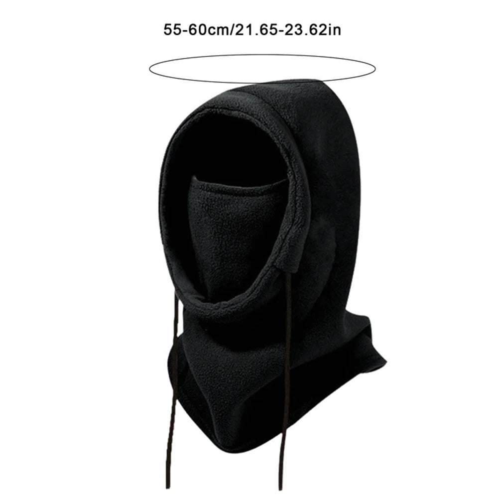 Unisex winter balaclava hat, warm neck warmer, windproof mask with drawstring, for motorcycling, skiing, hiking mountaineering Oasis Select