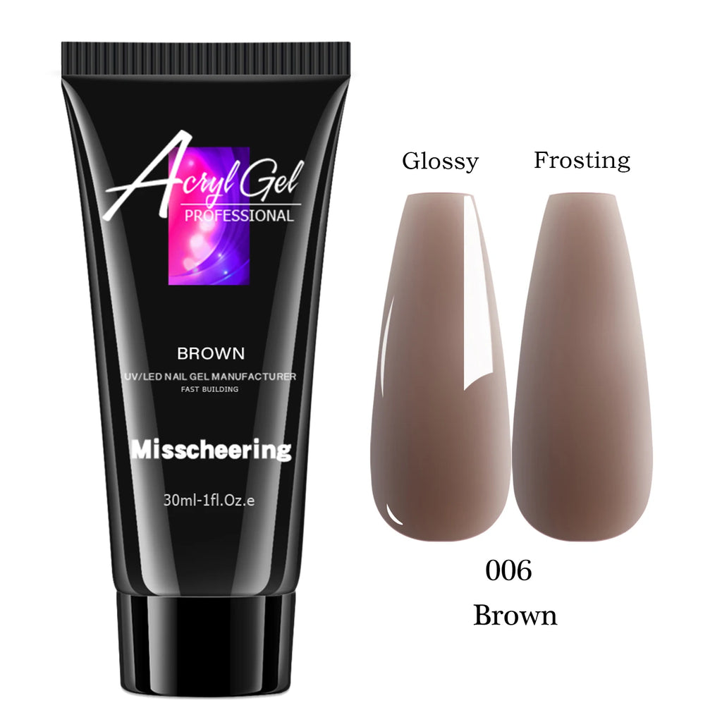 30ml Poly Nail Extension Gel UV/LED Builder – Solid Color Nail Builder Gel Oasis Select 06