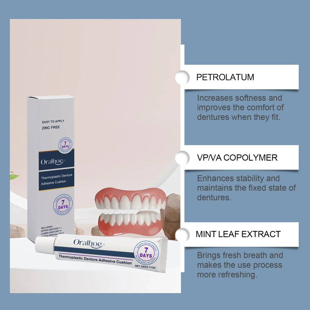 Natural Smile Beauty Denture Decoration Set: A daily denture set with mild and comfortable materials, enhancing aesthetics. Oasis Select