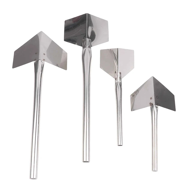1/4Pcs Construction Tools Stainless Steel Putty Knife Drywall Scrapers Hand Tool Inside Outside Corner Scraping Puller Oasis Select 4pcs