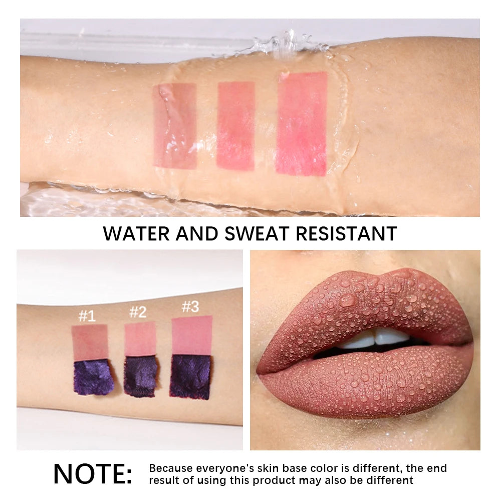 Lakerain Waterproof Peel-Off Matte Lip Stain Tint – 3 Shades Peel-Off Lip Stain Oasis Select