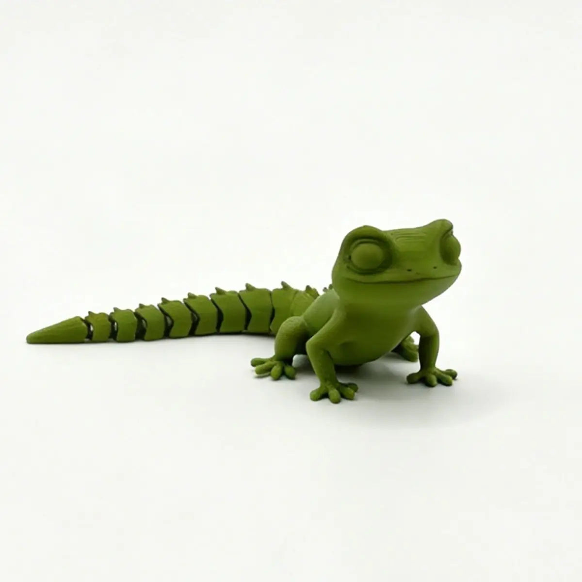 3D Printed Articulated Gecko Lizard ToyJoints Stress Relief Sensory Toy for Kids Adults Desktop Decor Gifts Reptile Model Gecko Oasis Select green