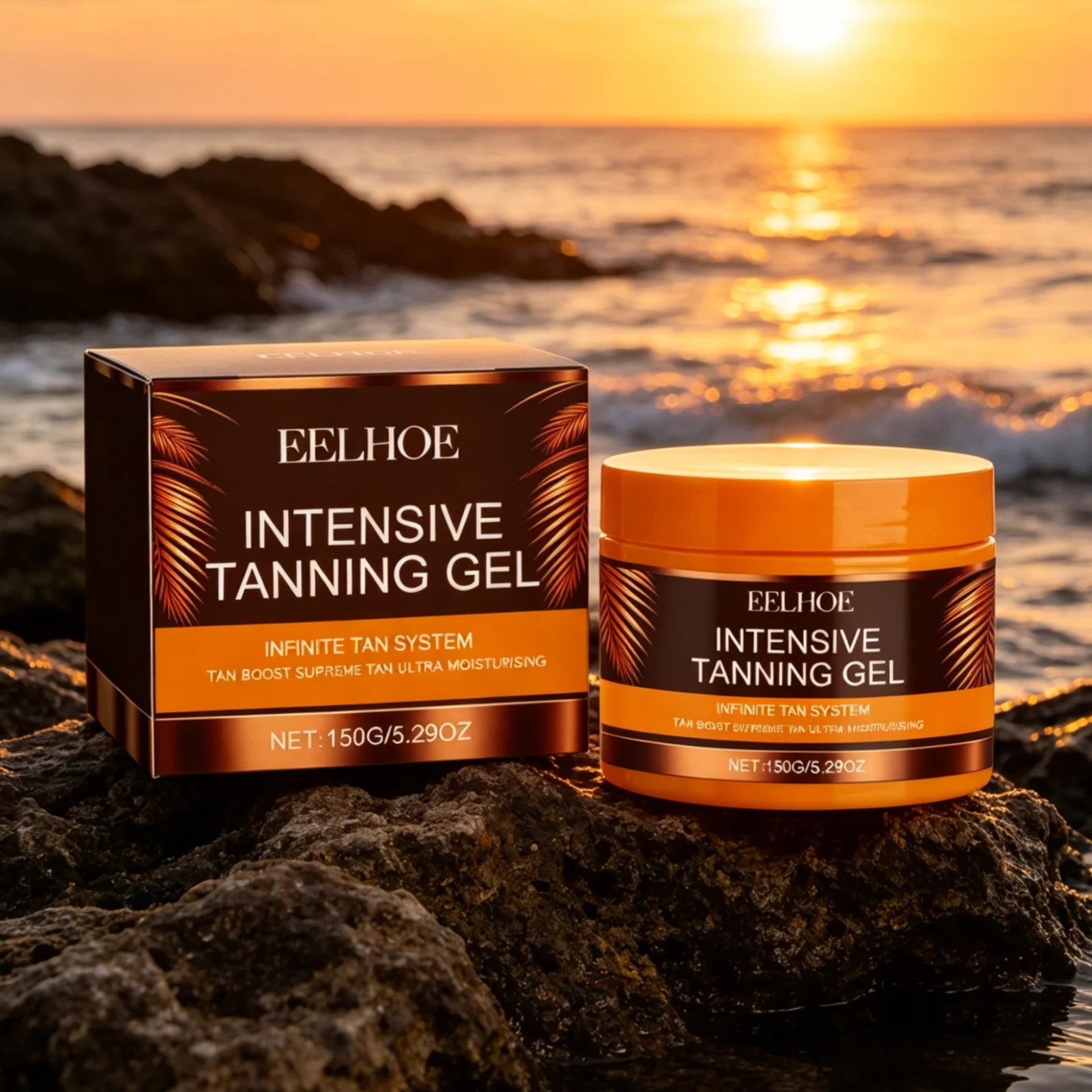 EELHOE Intensive Tanning Gel Long Lasting Moisturizing Smoothing Skin Softening Even Skin Tone Gentle Formula Self Tanning Gel Oasis Select