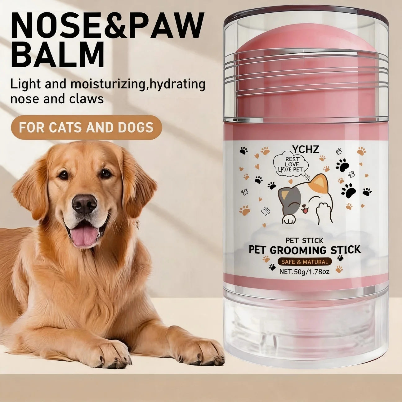 Dog & Cat Paw Nose Moisturizing Cream – 50g Pet Paw Care