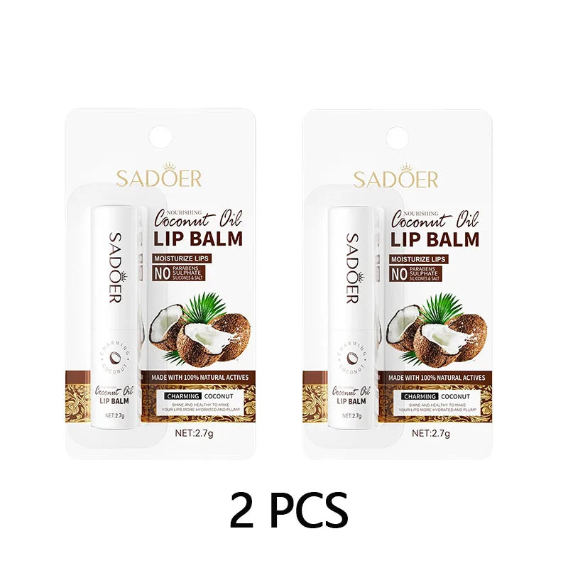 Coconut Lip Balm Lasting Nourishment and Moisture for Men and Women Daily Care Lip Balm Oasis Select 2PCS