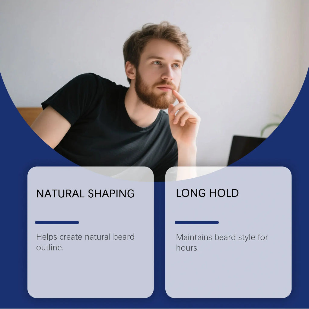 Beard Filler Pen Waterproof Sweatproof Smudge Free Natural Shaping Long Hold Moustache Color Shaping Tools 1.5g With Brush Kit Oasis Select