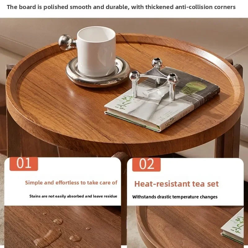 Multi-functional Movable trolley side table Living room coffee table Movable coffee table sturdy and durable Oasis Select