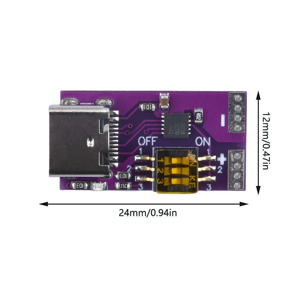 100W Type-C PD Fast Charger Decoy Board 5V 9V 12V 15V 20V 5A Fixed Output Power Charging Module for DC Laptop Motor LED Light Oasis Select