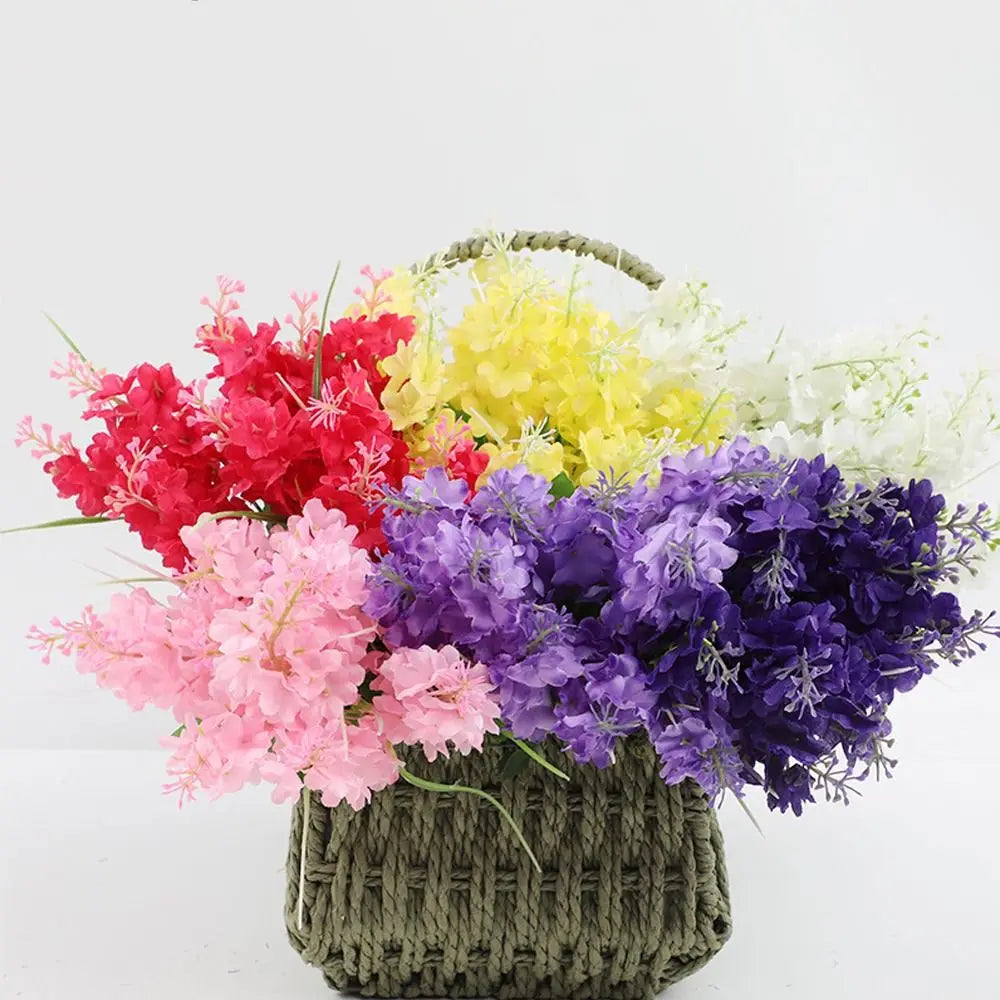 Fashion 35cm Artificial Flower Hyacinth Simulation Flower Arrangement Wisteria Bouquet Home Decoration Oasis Select
