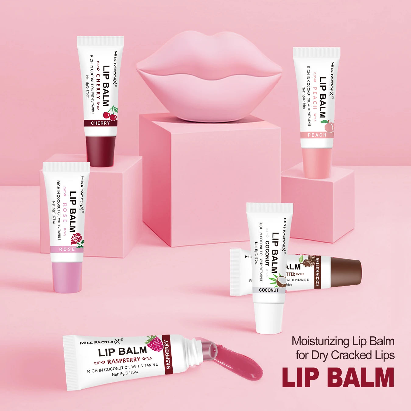30-piece MISS FACTORX Hyaluronic Acid and Collagen Infused Lipstick - Deep Moisturizing, Long-lasting Lip Color, the perfect gif Oasis Select