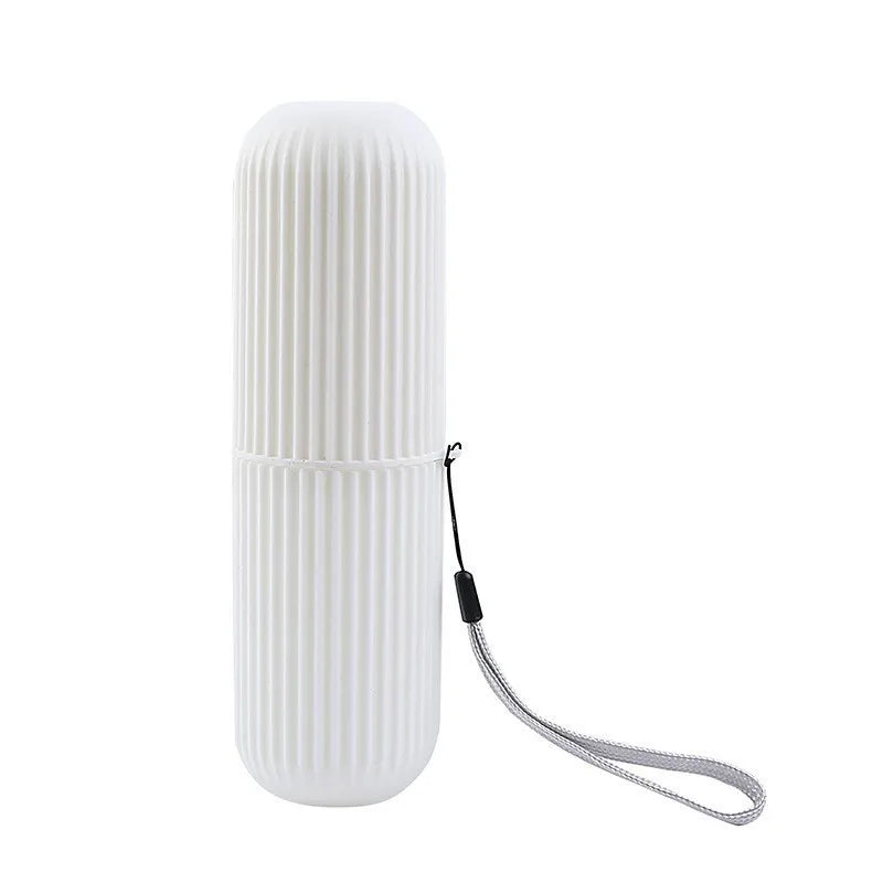 table Toothbrush Protect Holder Cup Case Travel Camping Storage Box Organizer Travel Toiletries Storage Cup New Creat Oasis Select WHITE