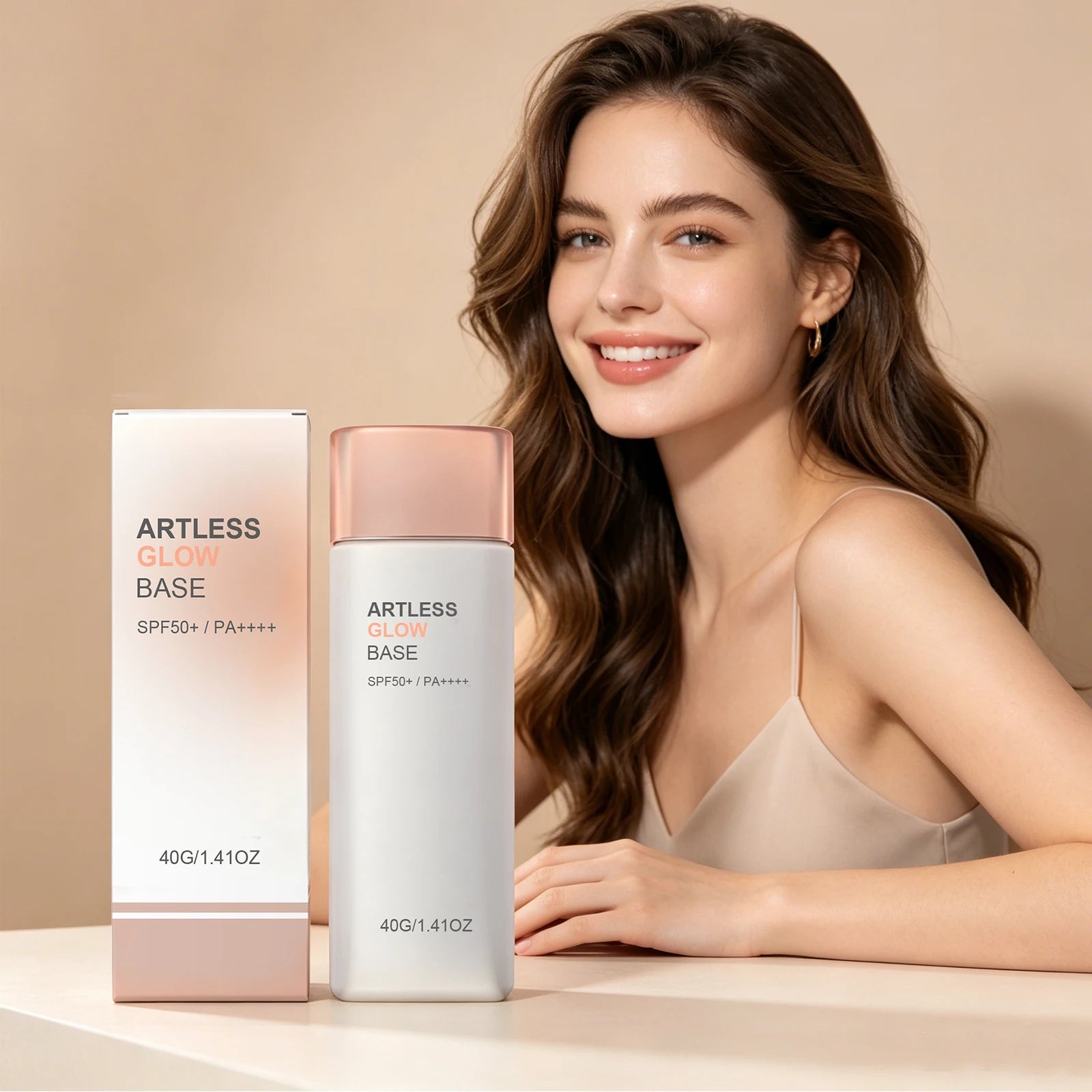 Hydrating Color-Adjusting Foundation SPF 15 Natural Coverage Invisible Face Pores Lightweight Sunscreen Primer Makeup Base Cream Oasis Select