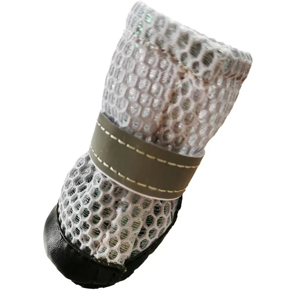 Reflective Dog Shoes | Anti-Slip Breathable Paw Protectors 4-Pack