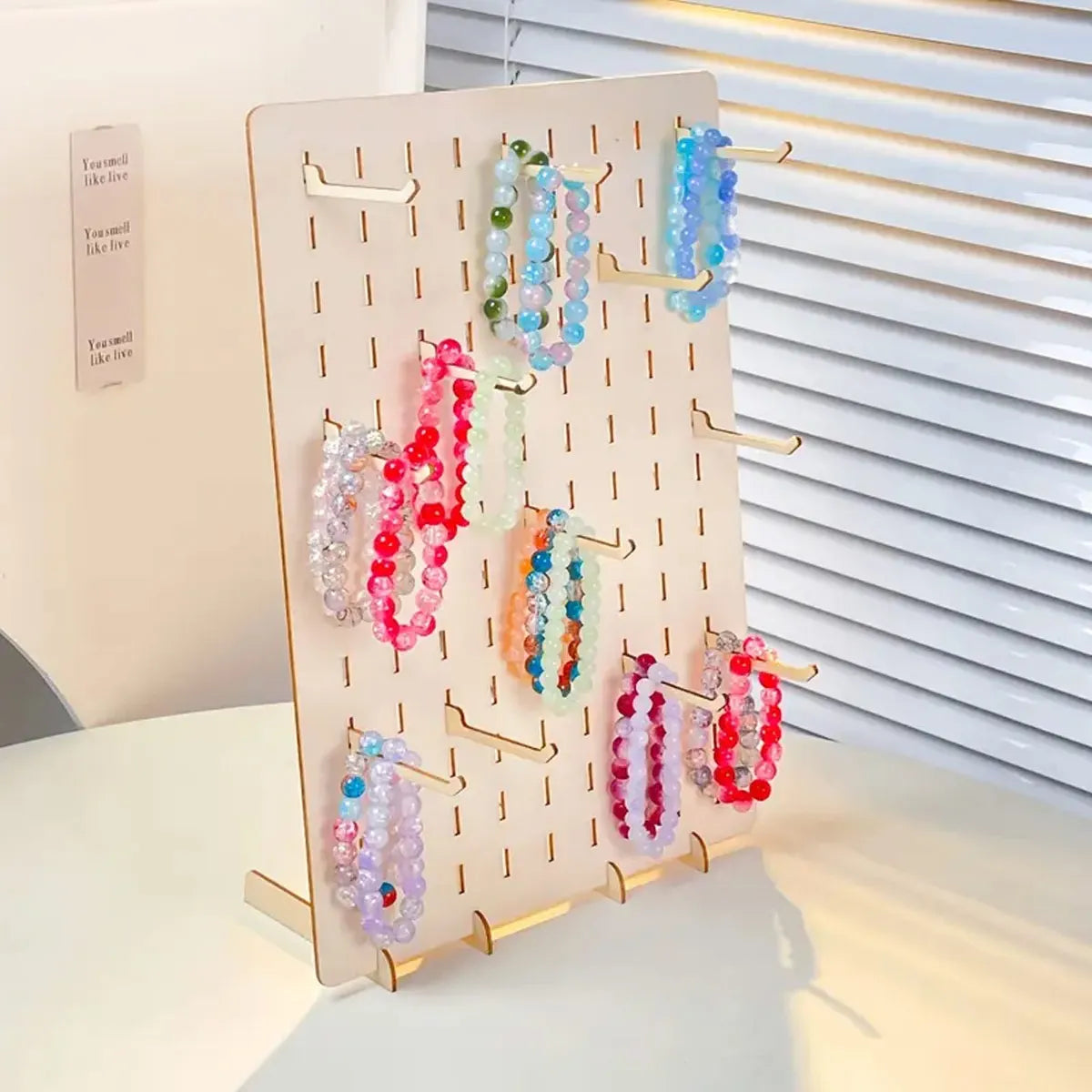 Creative wooden display rack, jewelry storage rack, elegant earring, necklace, bracelet rack, store counter display rack Oasis Select