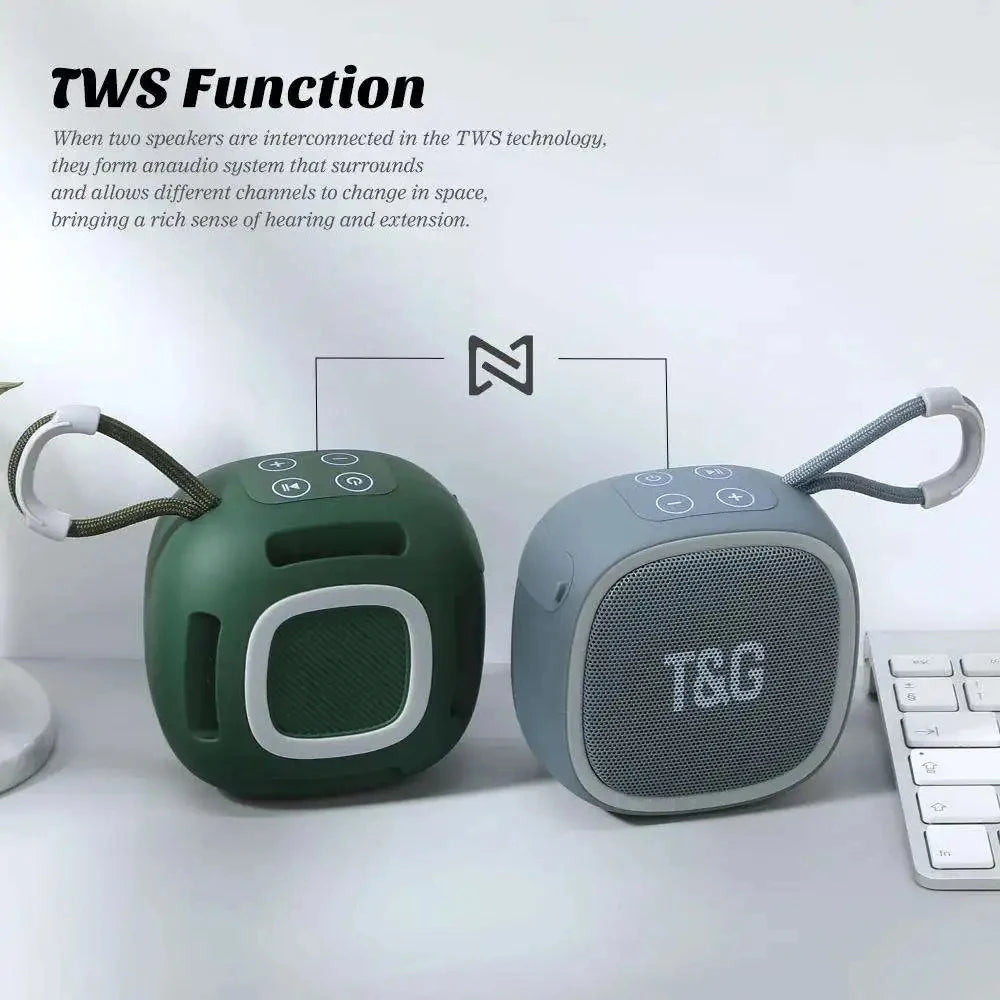T&G TG659 Portable Bluetooth 5.3 Speaker with FM Radio