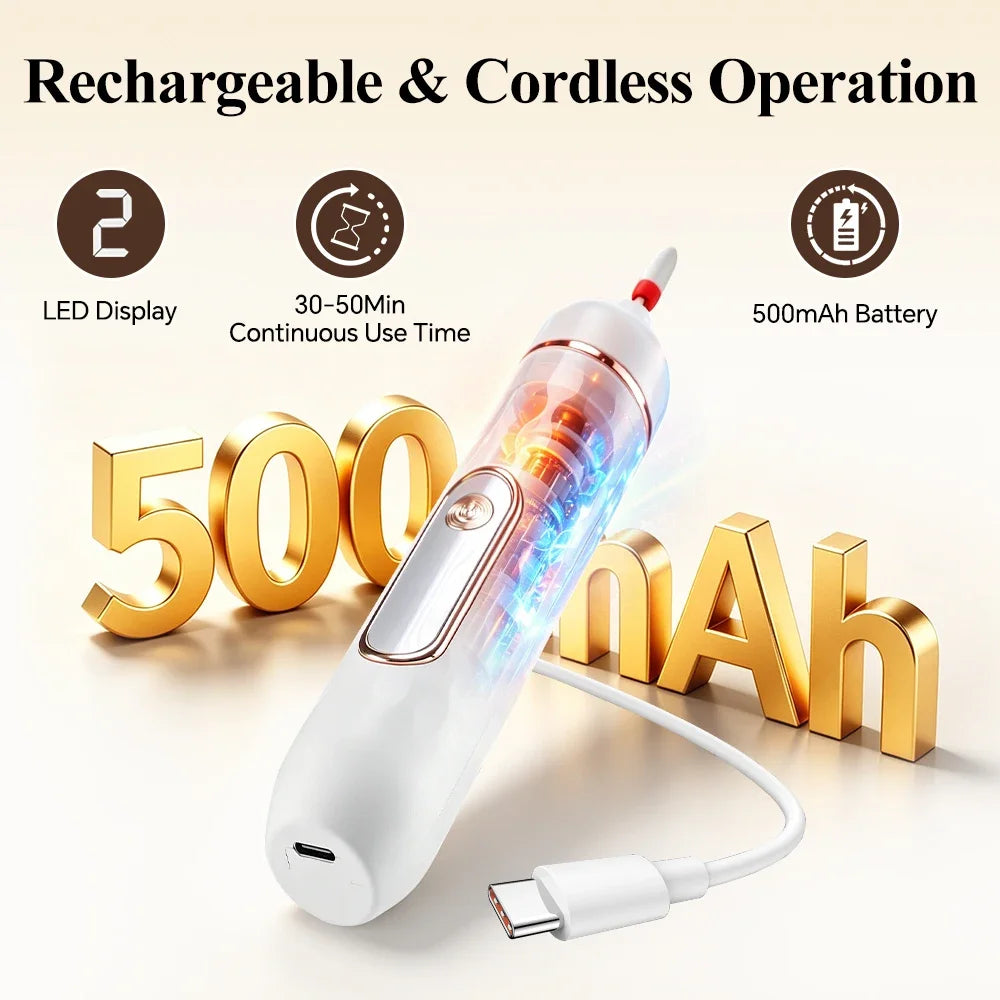 AFDEAL 2-in-1 Cordless Nail Drill & Electric Foot Callus Remover