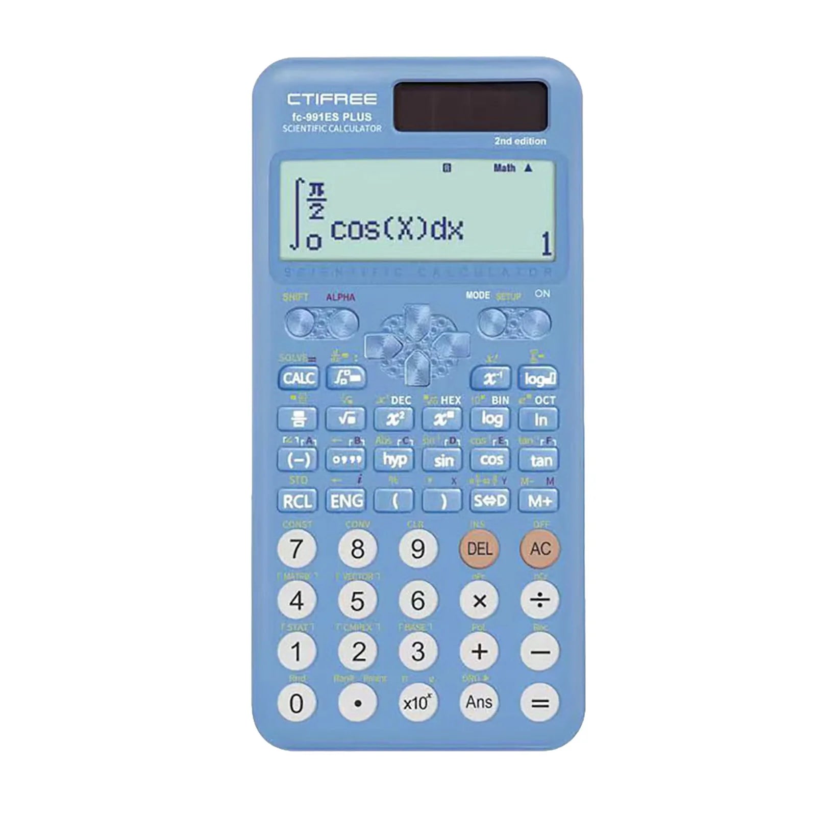 Scientific Calculators Math Calculator with 417 Function 10+2 Digits Display Dual Power Supply Ideal for Teachers College Oasis Select black