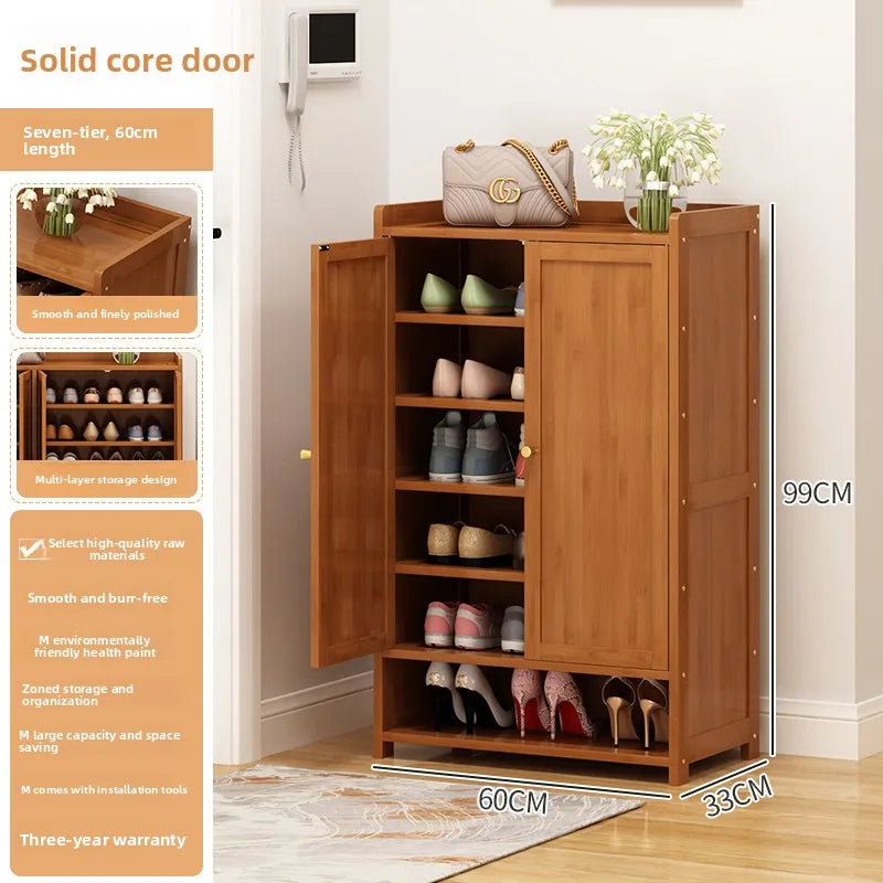 Shoe cabinet entrance household indoor shoe rack multi-layer home storage provincial space dormitory rental house shoe cabinet Oasis Select 2 doors 7th floor 03