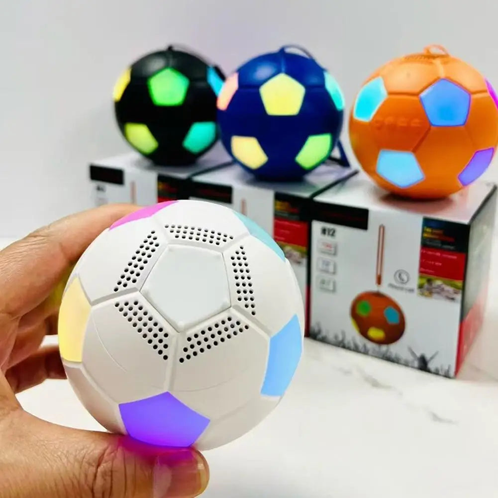 Football-Shaped RGB Bluetooth 5.3 Speaker – 360° Surround