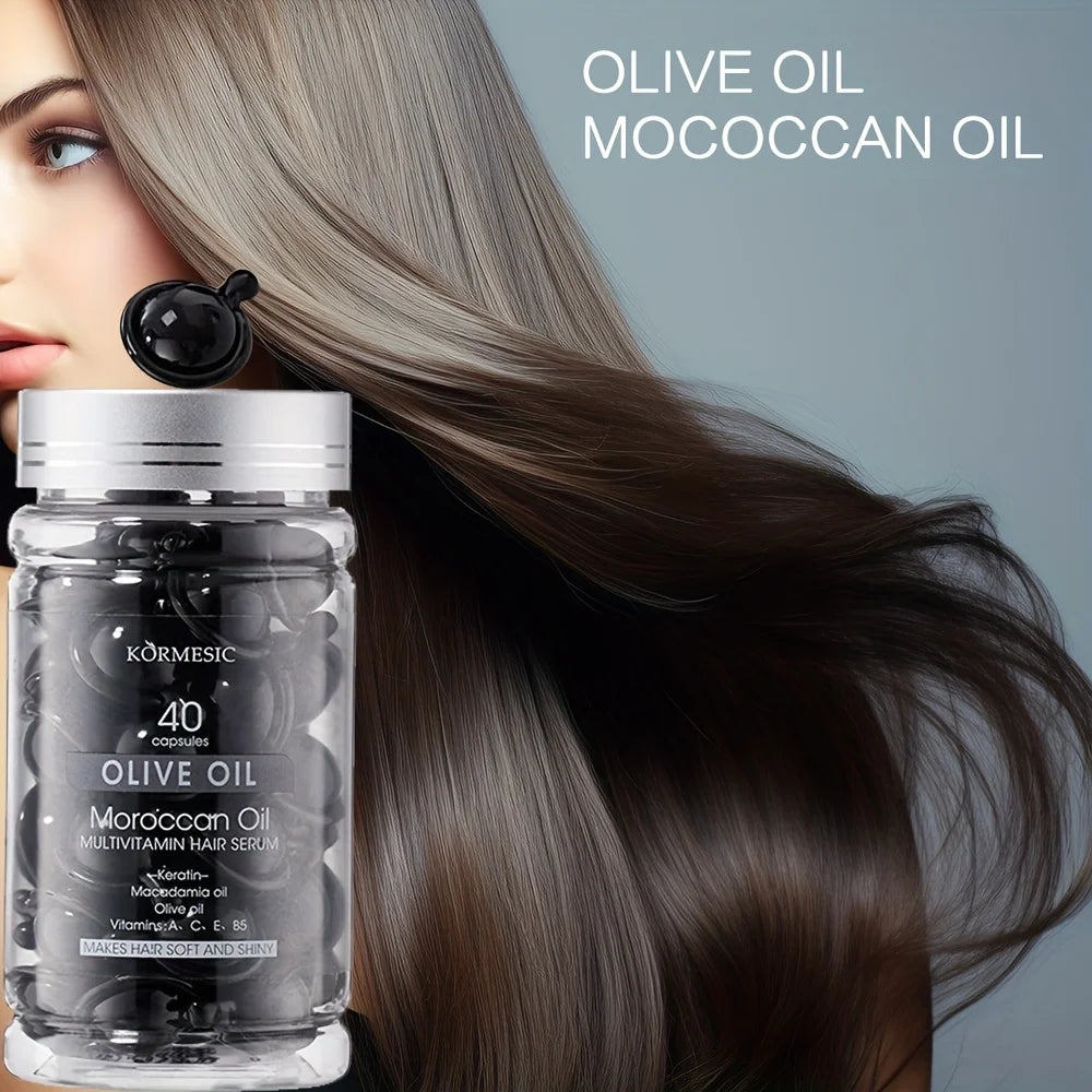 Moroccan Olive Oil Hair Capsule Essence Oil – Smooth & Moisturize Hair Essence Oil Oasis Select