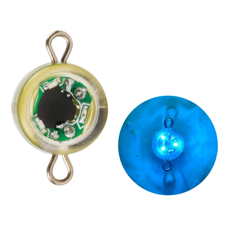 Eye Lure Fish Light LED Water Button Lure Fish Light Emitting Lure Fish Device@#X Oasis Select Blue-2