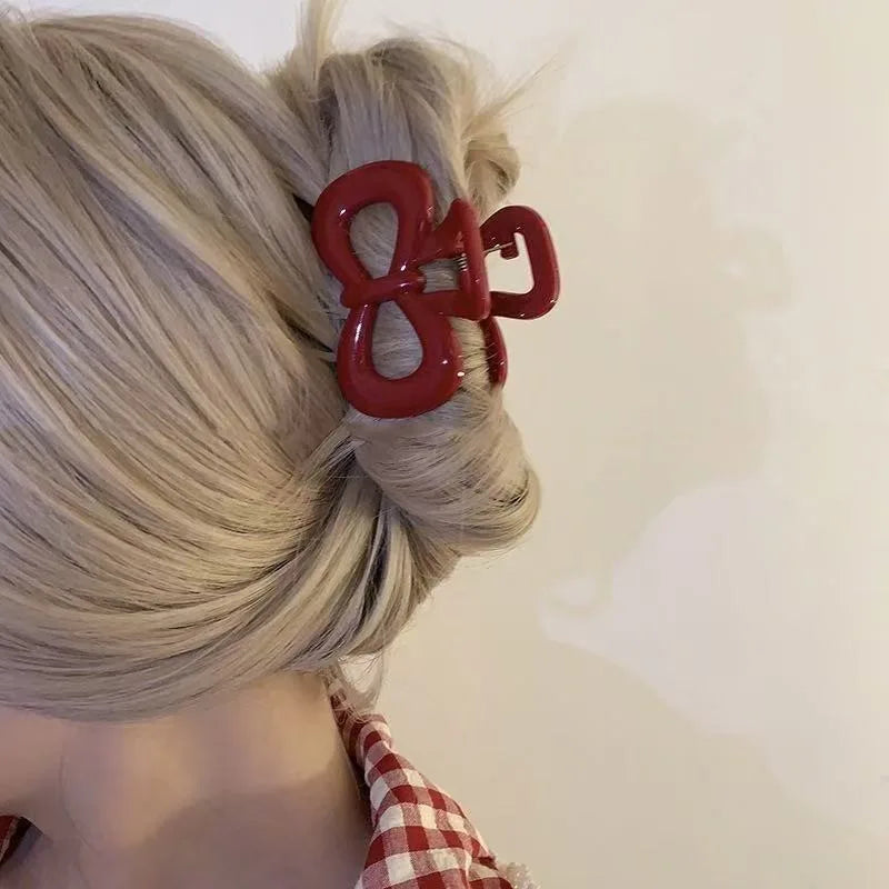 Fashion Hair Claw Set Flower Star Bow Design Large Jaw Clips Non-Slip Hair Accessories for Daily Use Oasis Select